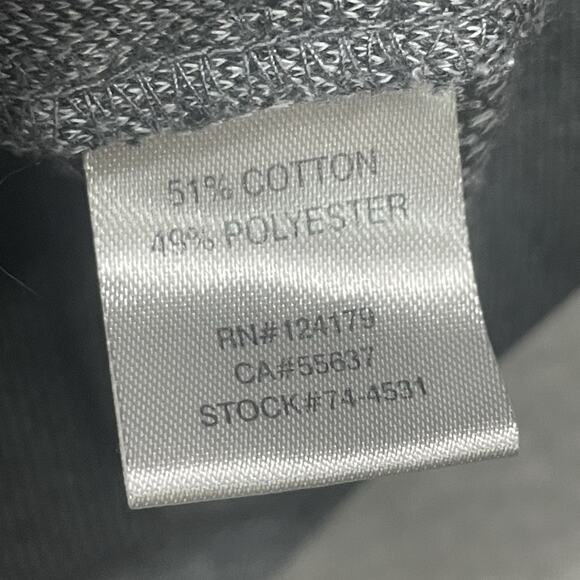 Johnston and Murphy Sweater Mens XL Gray 1/4 Zip Vintage Washed Pullover Golf - Picture 6 of 10